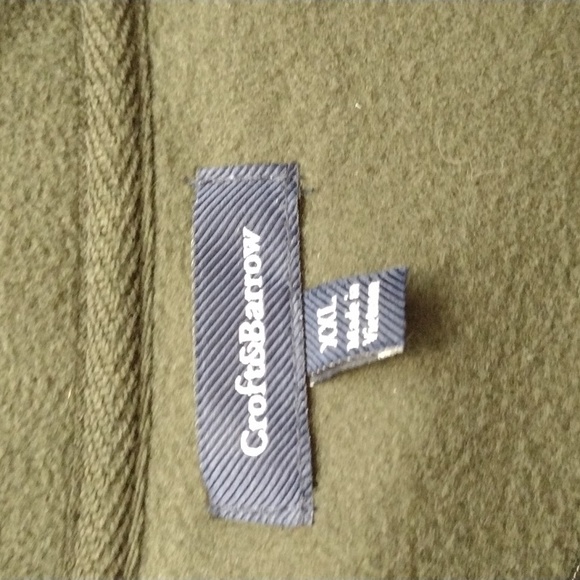 Men's quarter zip up Dark Green Size XXL NWOT Croft & Barrow - Picture 2 of 5